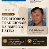 Cartaz com imagem do palestrante Julio Suzuki 