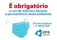 Cartaz Proibido Entrar sem Máscara