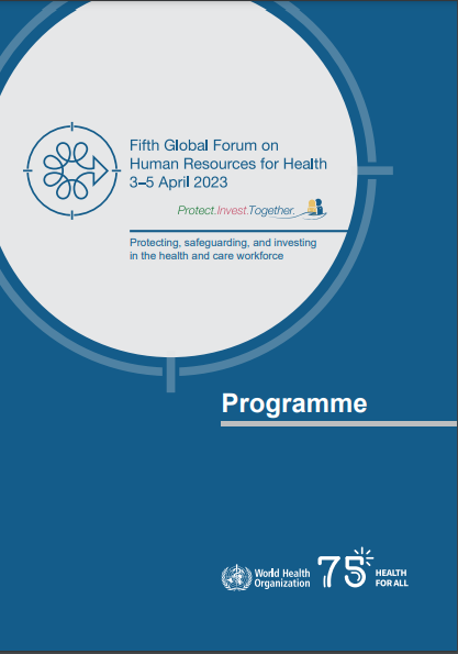 Capa documento - Programação Completa 5º Fórum Global de Recursos Humanos em Saúde - Fifth Global Forum on Human Resources for Health