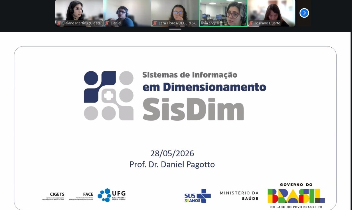 Foto do treinamento SisDim - dia 1