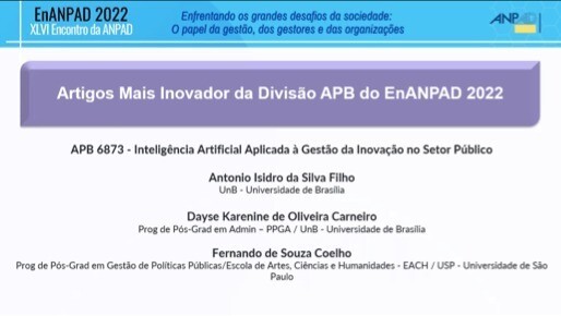 Prêmio EnANPAD 2022