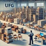 imagem contendo bens para recolhidos em um galpão.