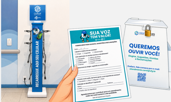 SAU - CARREGADORES E CAIXINHA DE SUGESTÕES