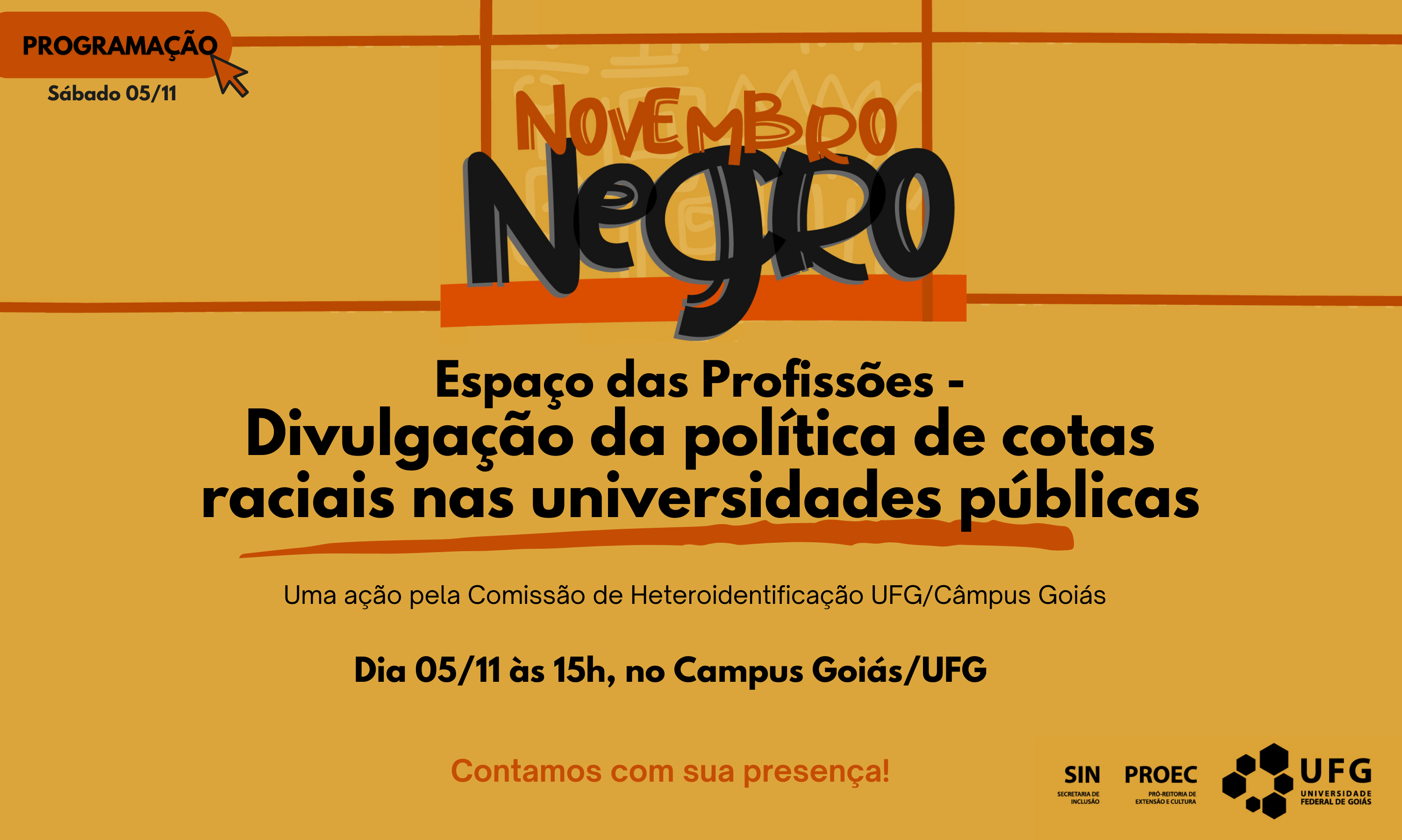 Espaço das Profissões - Divulgação da política de cotas raciais nas universidades públicas