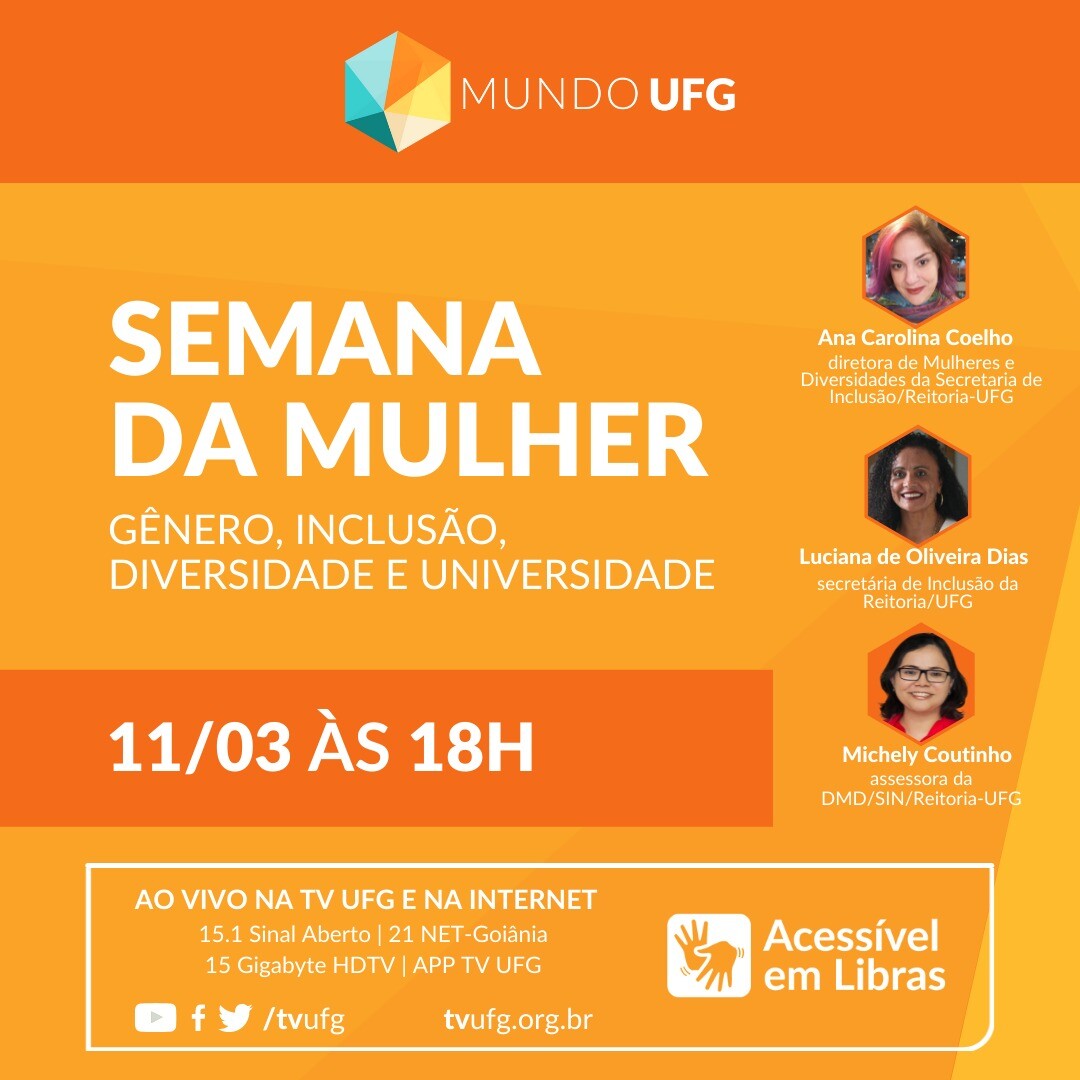 Semana da Mulher: Gênero, Inclusão, Diversidade e Universidade 2