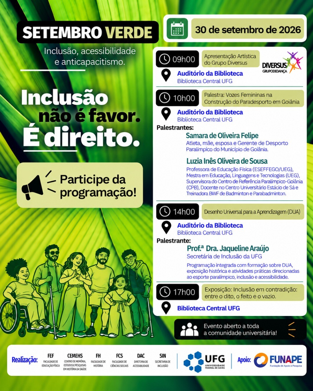 PROGRMAÇÃO SETEMBRO VERDE