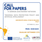VI seminario rede Jean Monnet Call for Papers