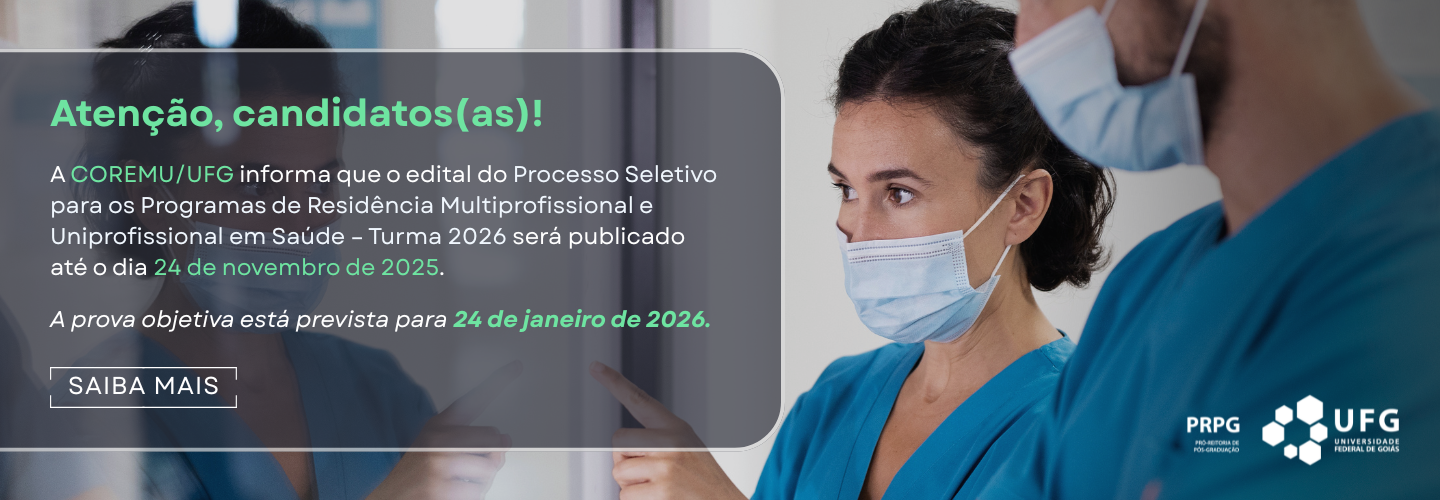 banner - COREMU UFG - Processo Seletivo