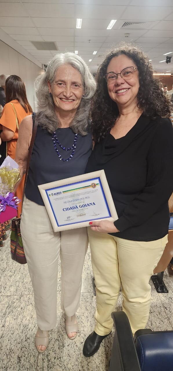 Homenagens ALEGO_Professora Helena Esser
