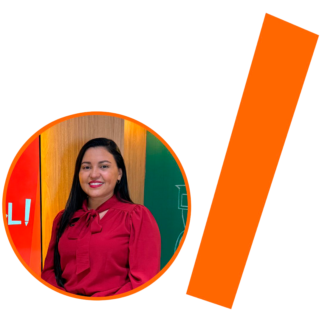 Imagem da entrevistada Waldelicy Lacerda, professora da Escola de Educação Básica Mário Quirino da Silva do município de Macapá/AP. 