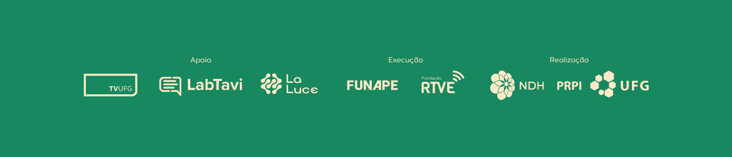O podcast Escola na Real!  tem o apoio da TV UFG, LABORATÓRIO DE LUZ E CENA E LABORATÓRIO DE TRADUÇÃO AUDIOVISUAL ACESSÍVEL.