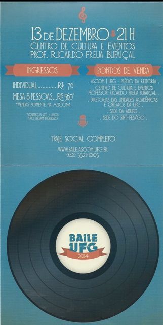 Informativo - Ingressos para o Baile UFG 2014