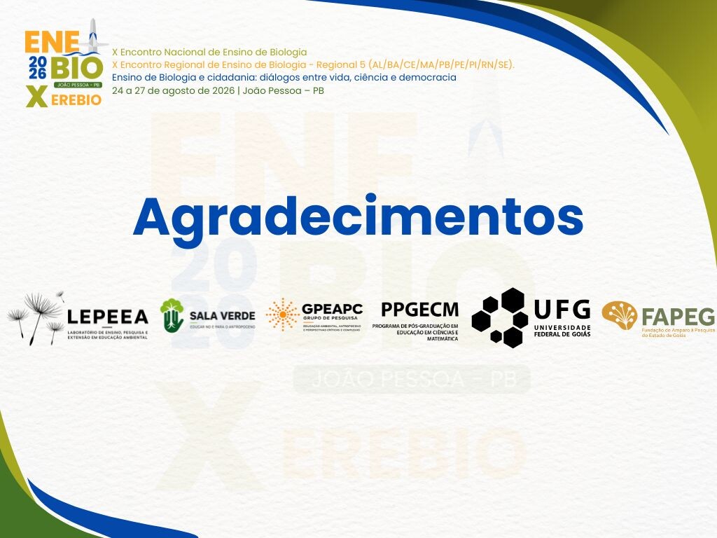 Agradecimentos ENEBIO