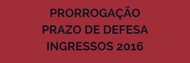 PRORROGAÇÃO PRAZO DE DEFESA