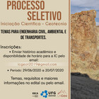 Processo Seletivo - Iniciação Científica - Geotecnia Processo Seletivo - Iniciação Científica - Geotecnia