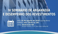 IV Seminário de Argamassa e Desempenho dos Revestimentos