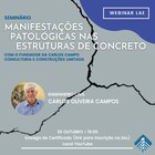  Webinar  - “Manifestações Patológicas nas Estruturas de Concreto”