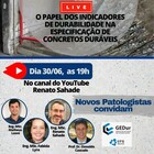 Palestra: O Papel dos Indicadores de Durabilidade na Especificação de Concretos Duráveis Palestra: O Papel dos Indicadores de Durabilidade na Especificação de Concretos Duráveis