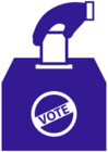 ícone de votação
