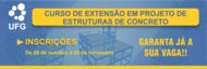Banner - Curso de Extensão em Projeto de Estruturas de Concreto Assistido por Computador