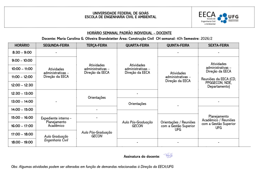 Horário de Atendimento