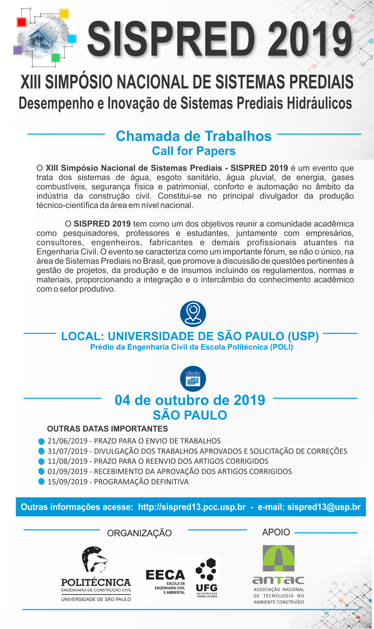 XIII Simpósio Nacional de Sistemas Prediais