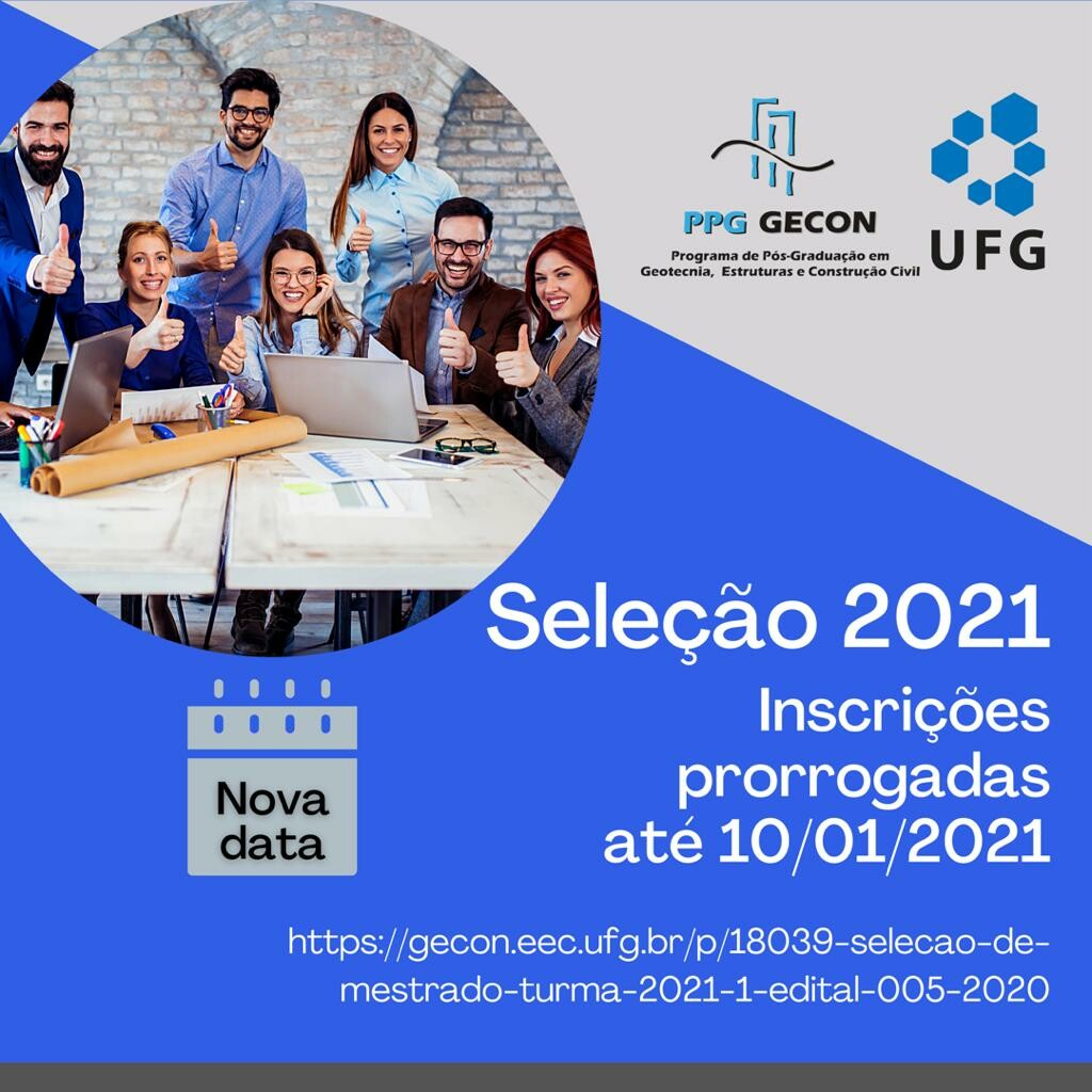 Gecon - Prorrogação das inscrições