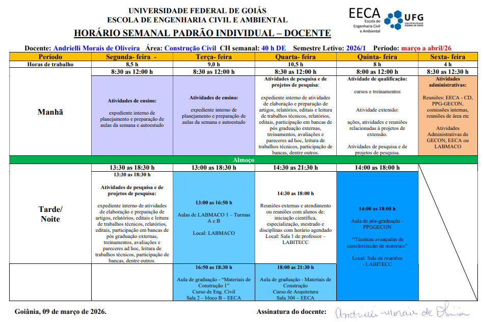 Horário de Atendimento