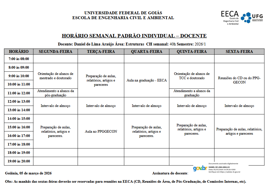Horário de Atendimento