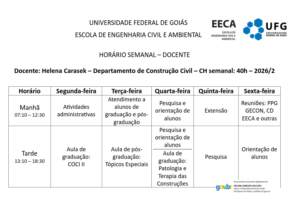 Horário de Atendimento