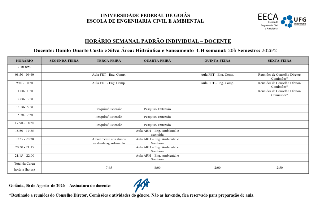 Horário de Atendimento