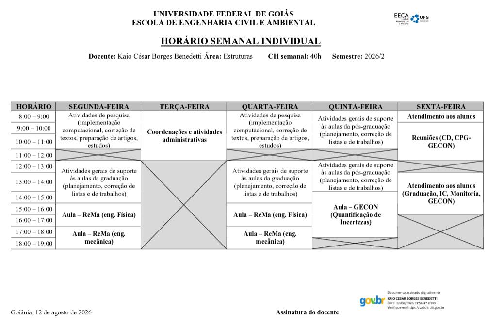Horário de Atendimento