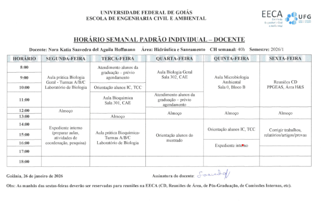 Horário de Atendimento