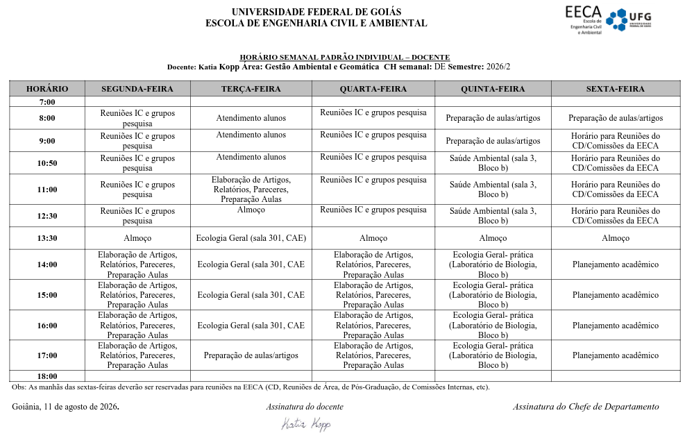 Horário de Atendimento