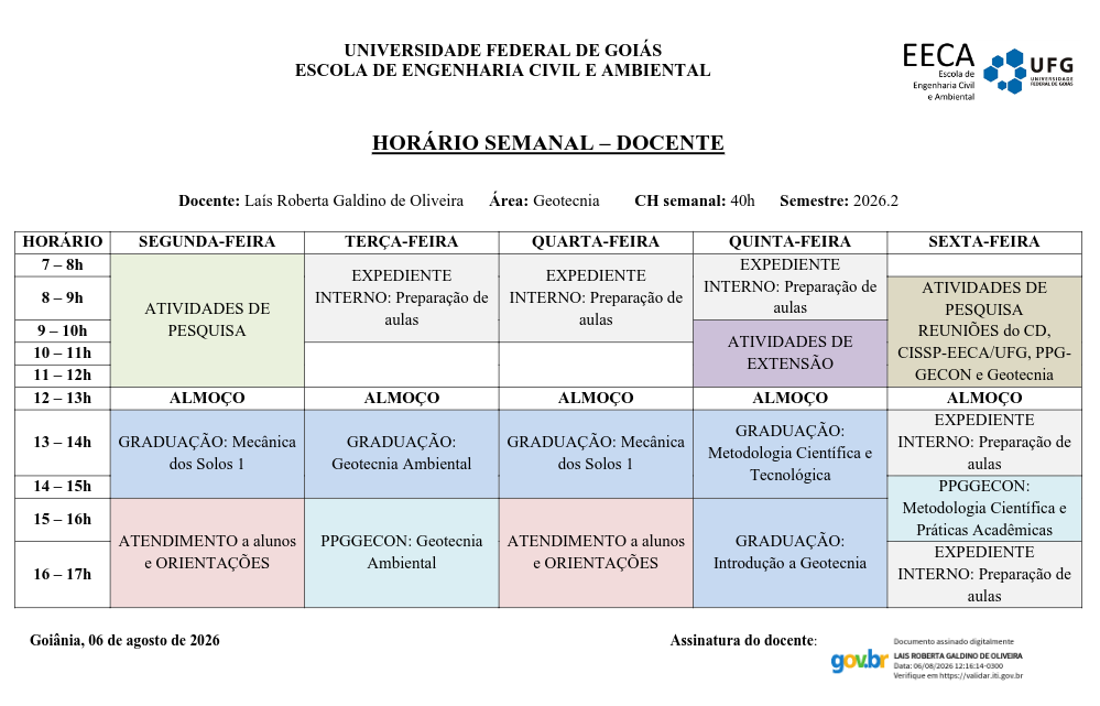 Horário de Atendimento
