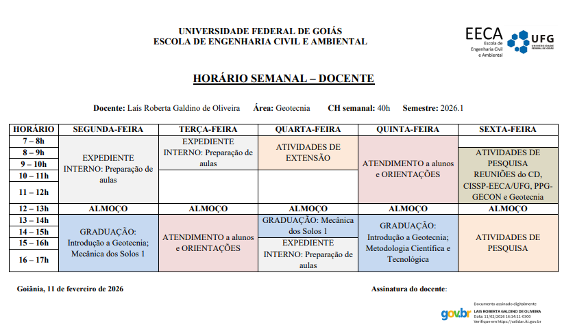 Horário de Atendimento