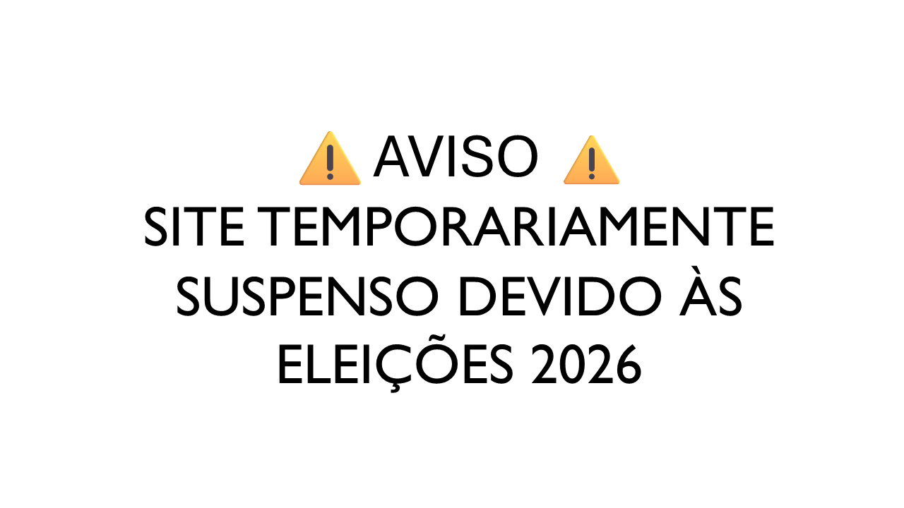 AVISO SITE - ELEIÇÕES 2026