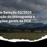 Divulgação Cronograma PCE