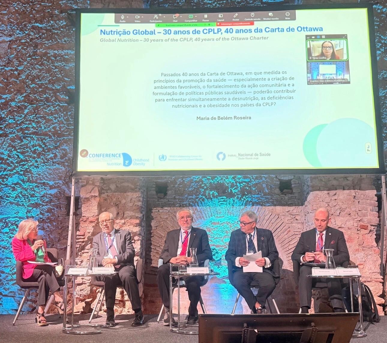 Professor da FM chama a atenção para o risco de alimentos ultraprocessados e bebidas açucaradas, em evento realizado em Portugal