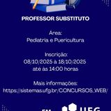 Processo seletivo professor substituto area Pediatria 2025