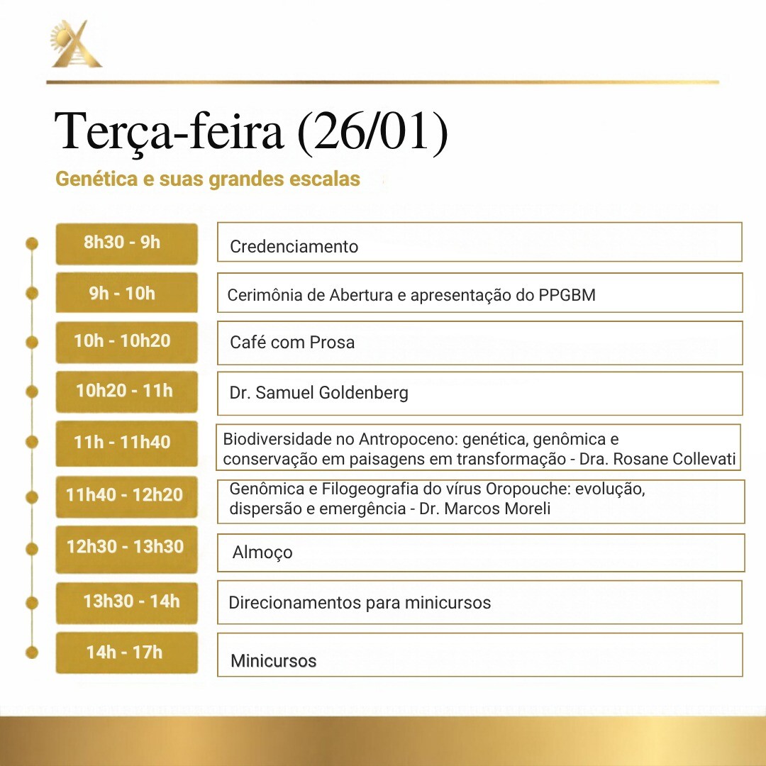 Programação dia 26