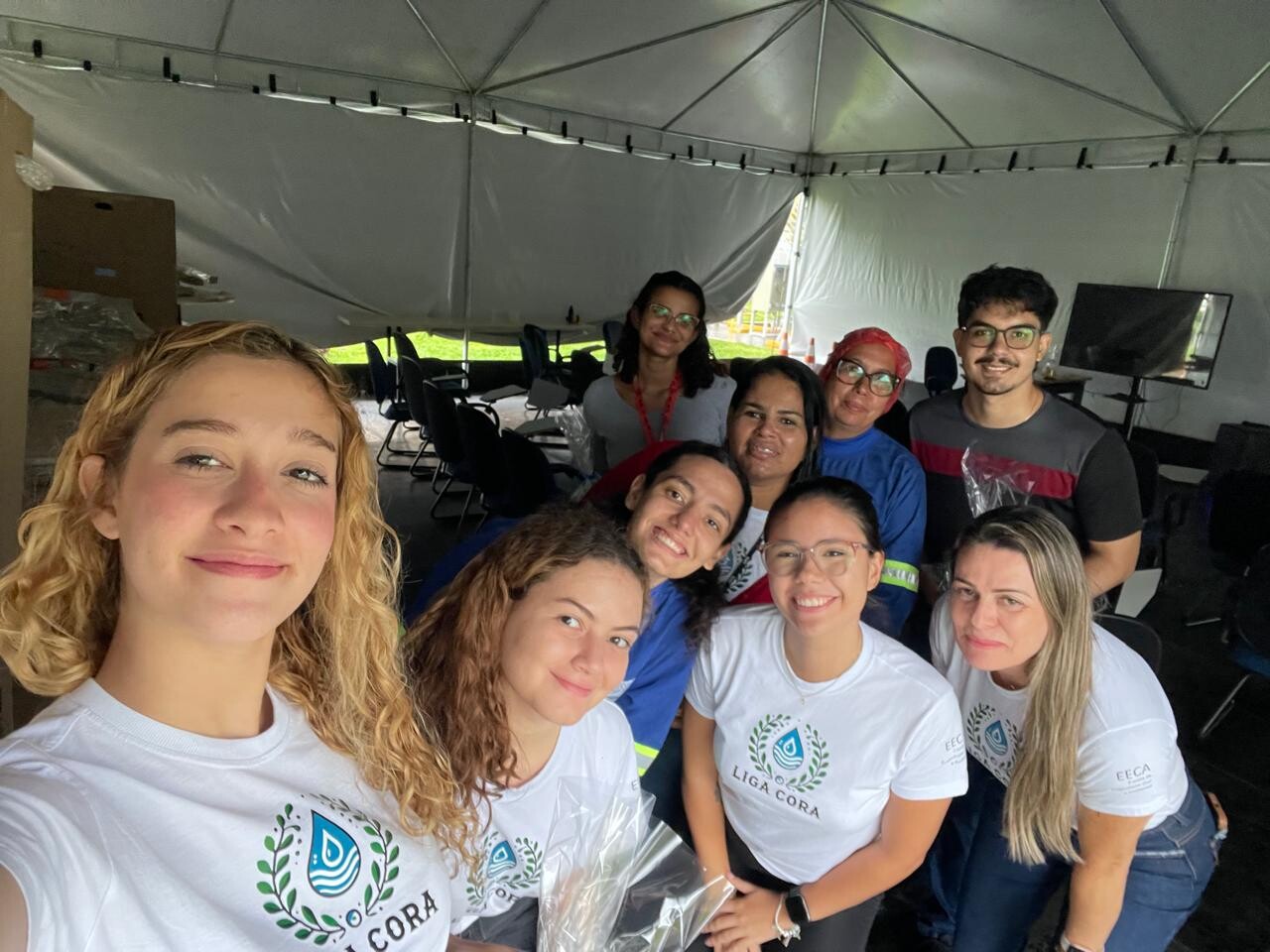 Equipe presente na visita da Nesté