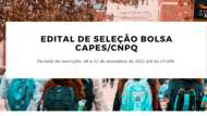 Banner Edital 02/2021 Seleção de Bolsa
