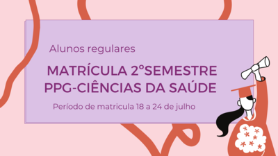MATRICULA 2º SEMESTRE DE 2021 ALUNOS REGULARES