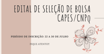Seleção de bolsa 2 semestre Seleção de bolsa 2 semestre