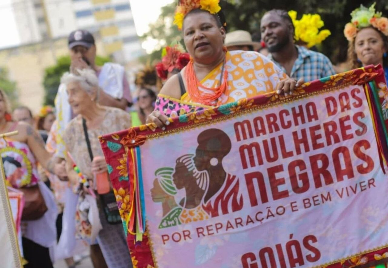 Mulheres Negras em Marcha por Reparação e Bem Viver; Foto: Mayara Varalho
