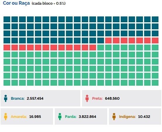 Panorama do censo por bloco