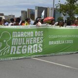 Mulheres negras goianas na Marcha de Brasília 2025