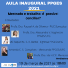 Aula inaugural da PPGES, dia 10 de marçoa às 18h00