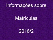 Matrículas 2016/2